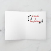 Kegelen Carol Feestdagen Kaart (Binnen)