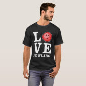 Kegelen met liefde t-shirt (Voorkant volledig)
