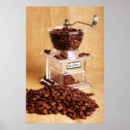 Kegelmühle Kaffeemühle Coffee mill Poster (Voorkant)