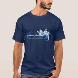 Kegelpinnen en bal    t-shirt