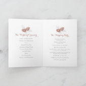 Kegels bruin grijs winter herfst bruiloft programm programma (Binnen)