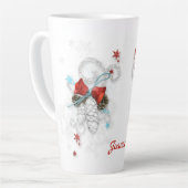 Kegels en bellen latte mok (Linkerhoek)