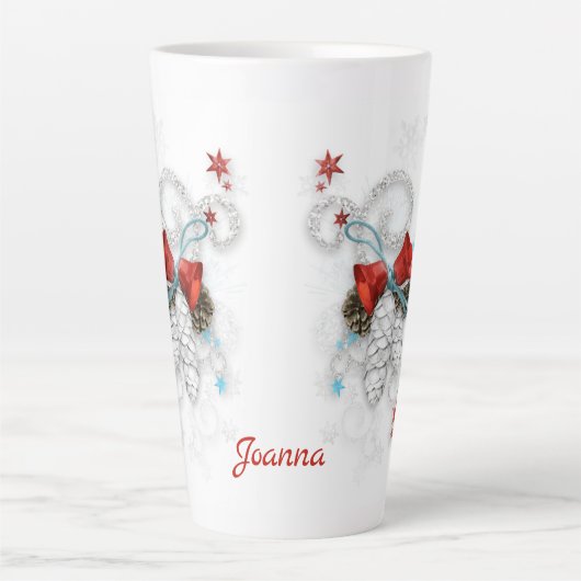 Kegels en bellen latte mok (Voorkant)