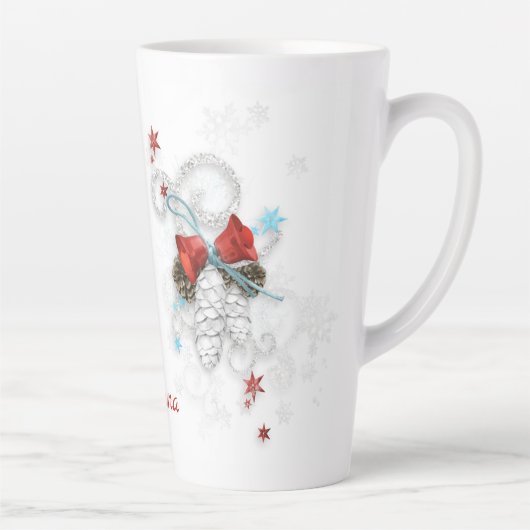 Kegels en bellen latte mok (Rechts)