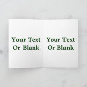 Kegels en naalden feestdagen kaart (Binnen)