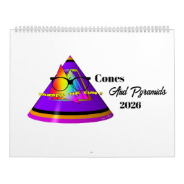 Kegels en piramides kalender