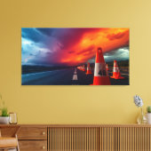 kegels op de weg canvas afdruk (Insitu (Woonkamer))