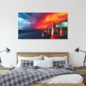 kegels op de weg canvas afdruk (Insitu (Slaapkamer))