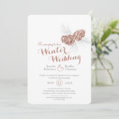 Kegels zijn bruin grijs winter trouwdatum verzet kaart (Staand voorkant)