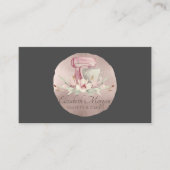 Kegelvormig Roos goudpenseel Visitekaartje (Voorkant)