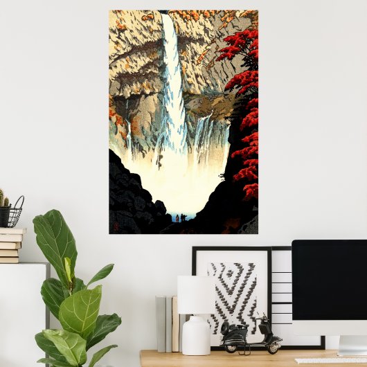 Kegon Waterfall at Nikko Kasamatsu Shiro 1952 Poster (Thuiskantoor)