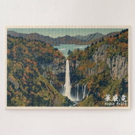 Kegon waterval 華厳の滝 Tochigi 栃木 Nikko日光 Kouyou herf Legpuzzel