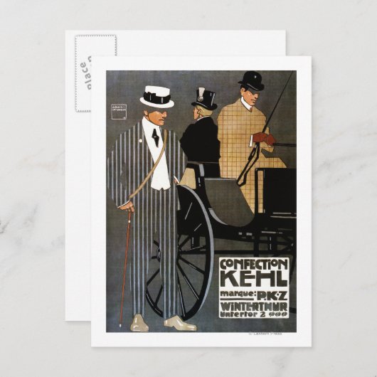 Kehl Gentlemen Clothing Briefkaart (Voorkant / Achterkant)