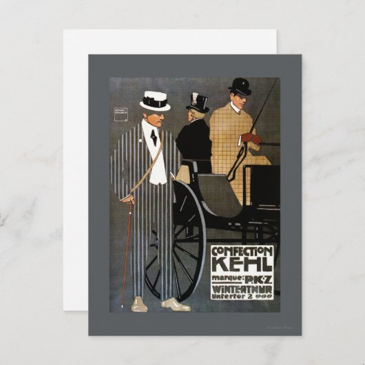 Kehl Gentlemen Clothing Briefkaart (Voorkant / Achterkant)