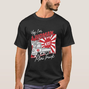 Kei vrachtwagen rijden Japan vrachtwagen Kei vrouw T-shirt