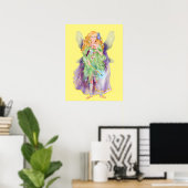 keibloem met toverstaf poster (Thuiskantoor)