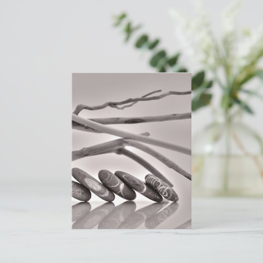 keibogen en drijfhout briefkaart (Staand voorkant)