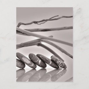 keibogen en drijfhout briefkaart