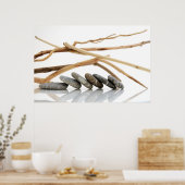 keibogen en drijfhout poster (Keuken)