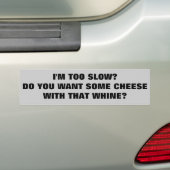 Keiders hebben wat kaas nodig met hun wijn bumpersticker (Op auto)