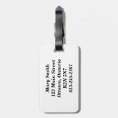 keien en raketten langs de Ocean Shoreline Luggag Bagagelabel (Achterkant verticaal)