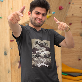 Keien in Grijswaartse rotsklimmen T-shirt