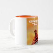 Keihanshin Osaka Kobe Japan Reisposter Tweekleurige Koffiemok (Voorkant links)