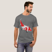  keiharde Kohaku Koi Fish T-shirt (Voorkant volledig)