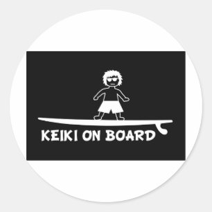 Keiki aan boord.JPG Ronde Sticker