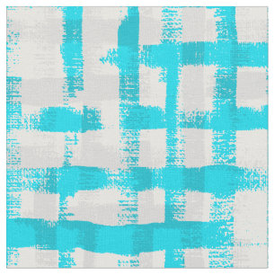 Keiki Waterverf Brushstroke Plaid Stof