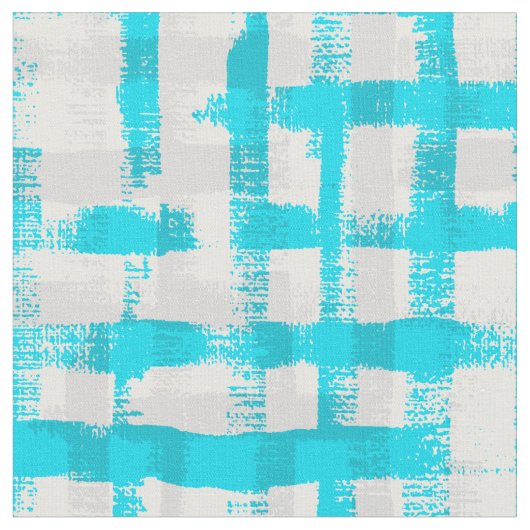 Keiki Waterverf Brushstroke Plaid Stof (Close Up)