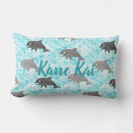 Keiki Waterverf Dolphin Wave and Pset Omkeerbaar Kussen