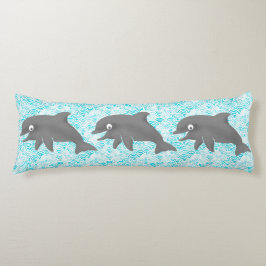 Keiki Waterverf Dolphin Wave and Pset Omkeerbaar Lichaamskussen