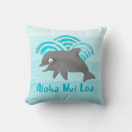 Keiki Waterverf Dolphin Wave Engineer Omkeerbaar Kussen