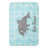 Keiki Waterverf Dolphin Wave Gepersonaliseerd Badmat (Voorkant Verticaal)