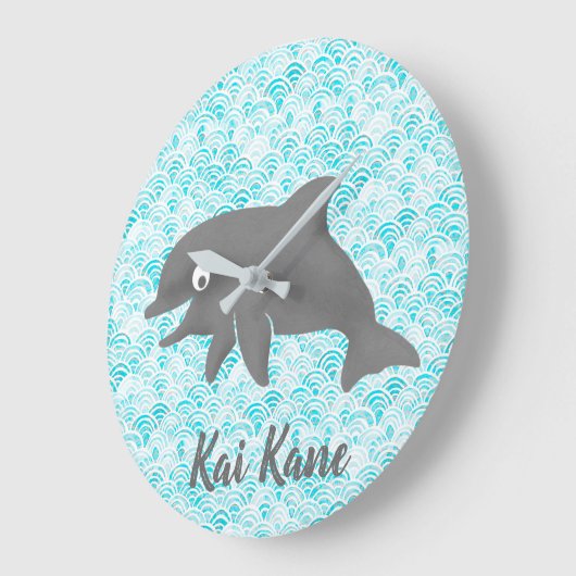 Keiki Waterverf Dolphin Wave Grote Klok (Hoek)