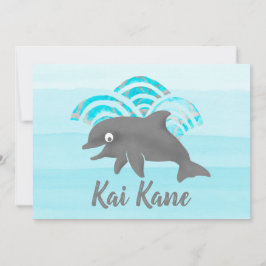 Keiki Waterverf Dolphin Wave Kaart