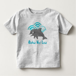 Keiki Waterverf Dolphin Wave Kinder Shirts