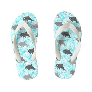 Keiki Waterverf Dolphin Wave Kinder Teenslippers
