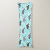 Keiki Waterverf Dolphin Wave Omkeerbaar Lichaamskussen (Voorkant Verticaal)