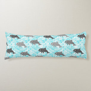 Keiki Waterverf Dolphin Wave Omkeerbaar Lichaamskussen