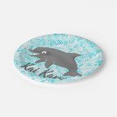 Keiki Waterverf Dolphin Wave Papieren Bordje (Gekanteld)