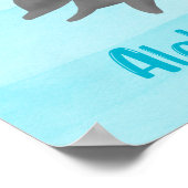 Keiki Waterverf Dolphin Wave Poster (Hoek)