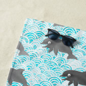 Keiki Waterverf Dolphin Wave Strandlaken (In situ)