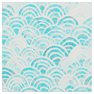 Keiki Waterverf Shibori Waves Stof