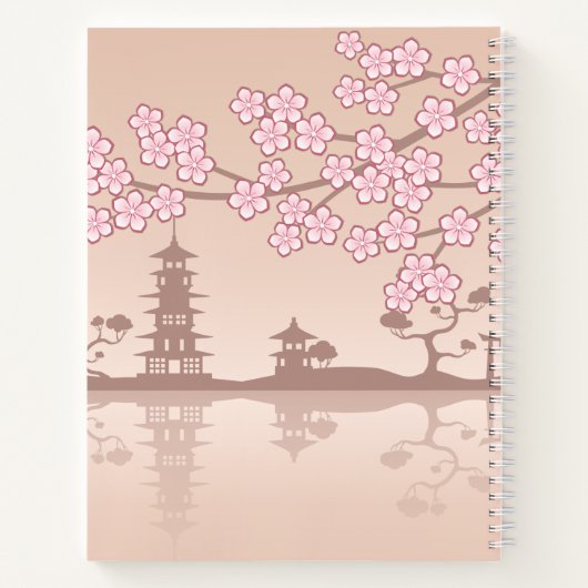 Keiko Kokeshi Doll - Blue Kimono Geisha Girl Notitieboek (Achterkant)