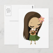 Keilana the Hula Girl Briefkaart (Voorkant / Achterkant)