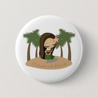 Keilana the Hula Girl Ronde Button 5,7 Cm