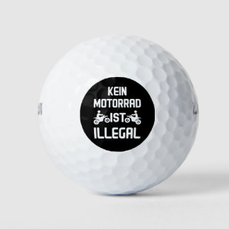 Kein Motorrad is illegale Fahrverbot für Motorrad Golfballen