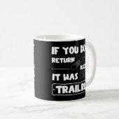 Kein Trail Run wenn du nicht blutend zuruckkomst Koffiemok (Voorkant rechts)